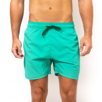 Short Masculino Liso Elastano Verde Neon